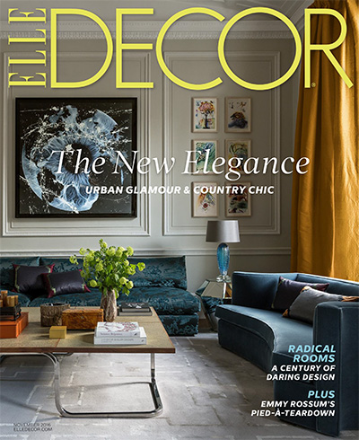 美国《ELLE Decor》时尚家居杂志PDF电子版【2016年合集10期】