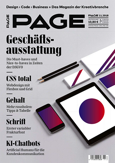 德国《Page》广告版式设计杂志PDF电子版【2018年合集12期】