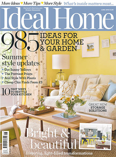 英国《Ideal Home》室内装饰杂志PDF电子版【2016年合集12期】