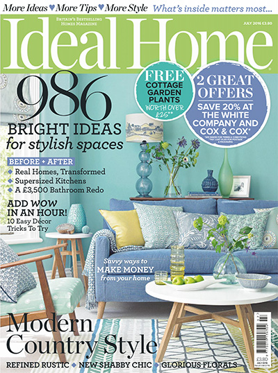 英国《Ideal Home》室内装饰杂志PDF电子版【2016年合集12期】