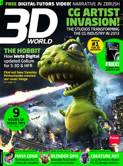 英国《3D World》数码CG艺术杂志PDF电子版【2013年合集13期】