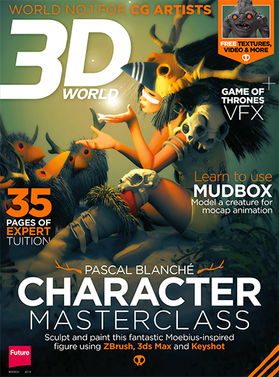 英国《3D World》数码CG艺术杂志PDF电子版【2014年合集13期】