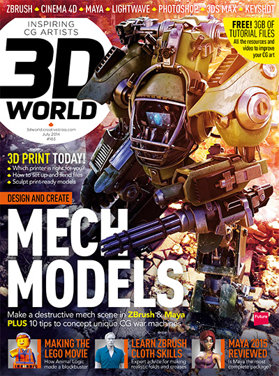 英国《3D World》数码CG艺术杂志PDF电子版【2014年合集13期】