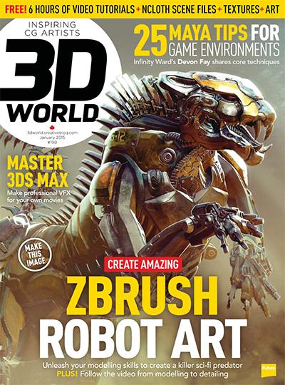 英国《3D World》数码CG艺术杂志PDF电子版【2015年合集13期】