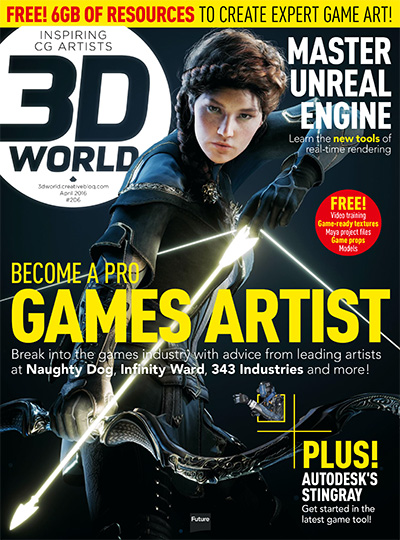 英国《3D World》数码CG艺术杂志PDF电子版【2016年合集13期】