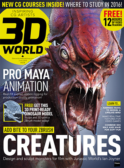 英国《3D World》数码CG艺术杂志PDF电子版【2016年合集13期】