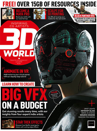 英国《3D World》数码CG艺术杂志PDF电子版【2018年合集13期】