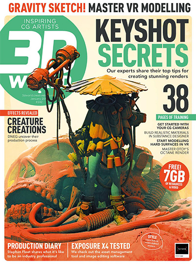 英国《3D World》数码CG艺术杂志PDF电子版【2019年合集13期】