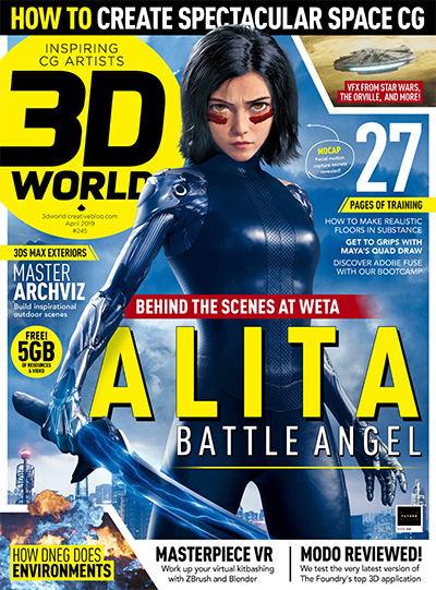 英国《3D World》数码CG艺术杂志PDF电子版【2019年合集13期】