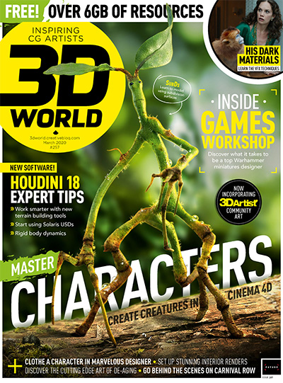 英国《3D World》数码CG艺术杂志PDF电子版【2020年合集13期】
