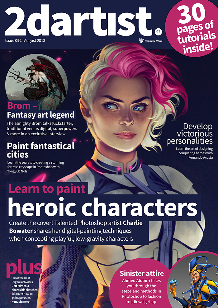 英国《2dArtist》绘画CG艺术杂志PDF电子版【2013年08月刊免费下载阅读】
