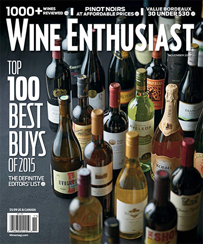 美国《Wine Enthusiast》葡萄酒爱好者杂志PDF电子版【2015年合集12期】