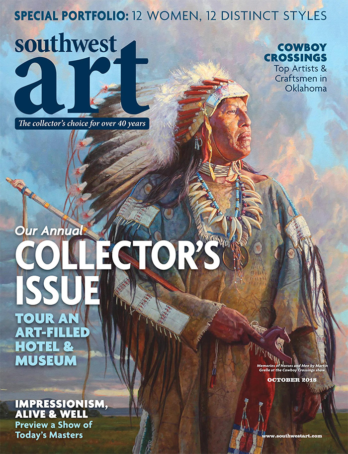 美国《Southwest Art》艺术杂志PDF电子版【2018年10月刊免费下载阅读】
