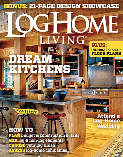 美国《Log Home Living》木屋别墅杂志PDF电子版【2015年合集11期】
