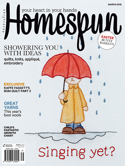 澳大利亚《Homespun》布艺手工杂志PDF电子版【2015年合集11期】