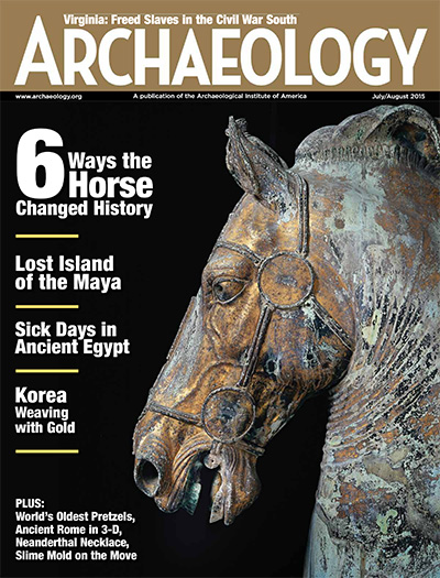 美国《Archaeology》世界考古杂志PDF电子版【2015年合集6期】