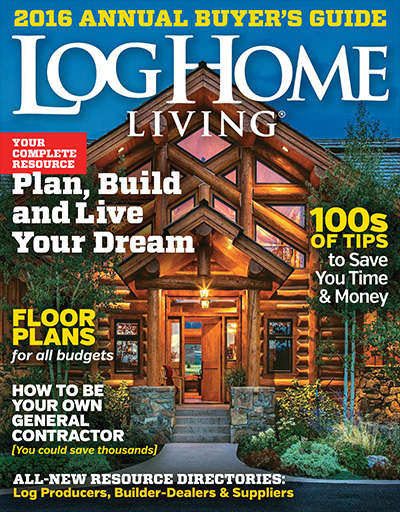 美国《Log Home Living》木屋别墅杂志PDF电子版【2015年合集11期】