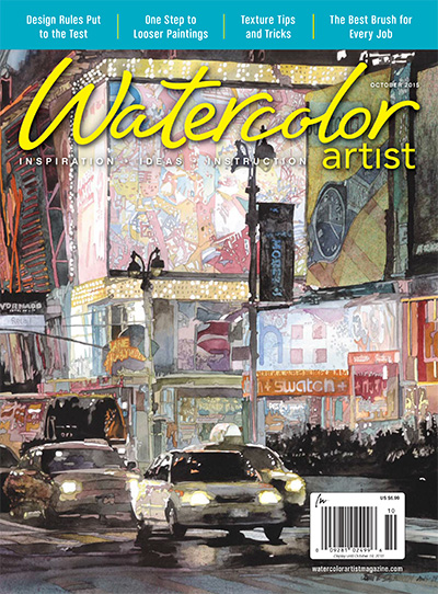 美国《Watercolor Artist》水彩画家杂志PDF电子版【2015年合集6期】
