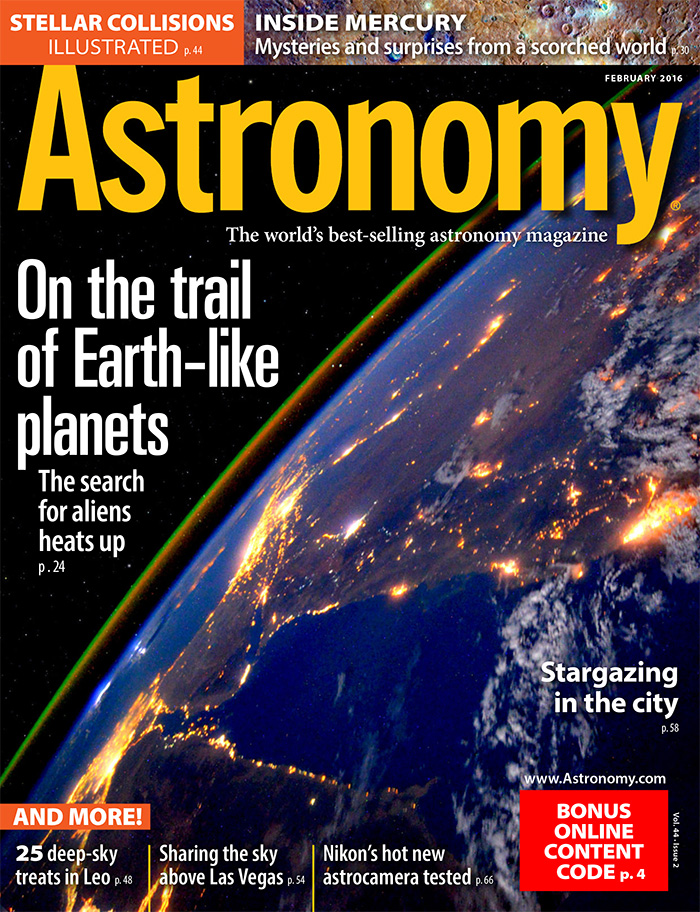 美国《Astronomy》天文学杂志PDF电子版【2016年02月刊免费下载阅读】