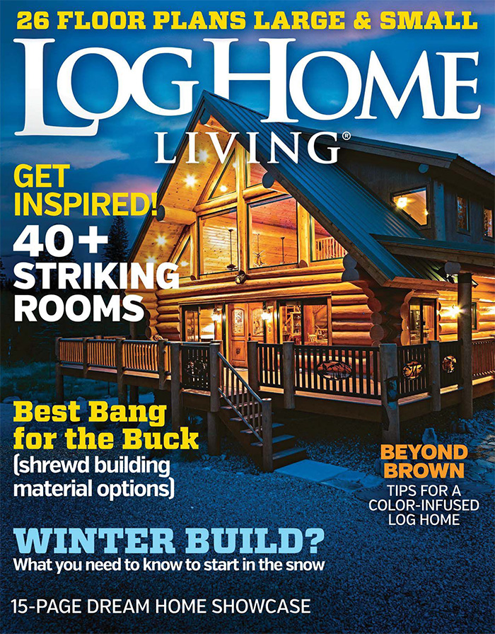 美国《Log Home Living》木屋别墅杂志PDF电子版【2016年02月刊免费下载阅读】
