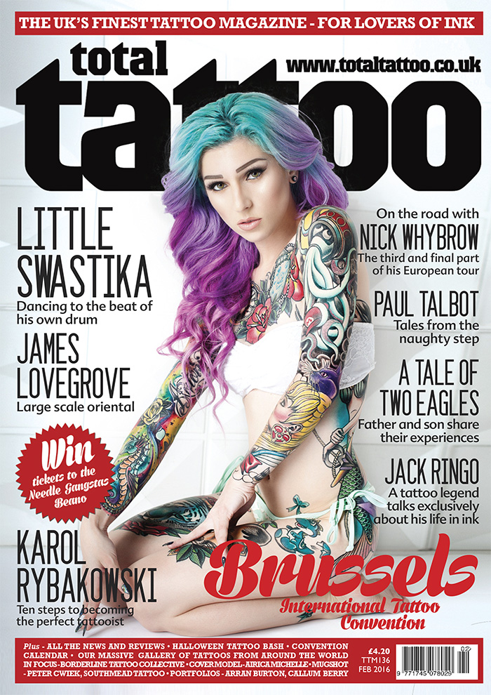 英国《Total Tattoo》纹身刺青杂志PDF电子版【2016年02月刊免费下载阅读】