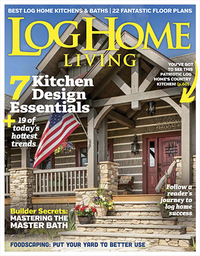美国《Log Home Living》木屋别墅杂志PDF电子版【2017年合集10期】