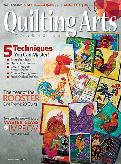 美国《Quilting Arts》绗缝艺术杂志PDF电子版【2017年合集6期】