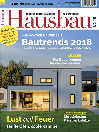 德国《Hausbau》房屋建筑杂志PDF电子版【2018年合集6期】