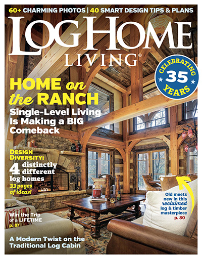 美国《Log Home Living》木屋别墅杂志PDF电子版【2018年合集8期】