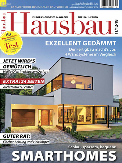 德国《Hausbau》房屋建筑杂志PDF电子版【2018年合集6期】
