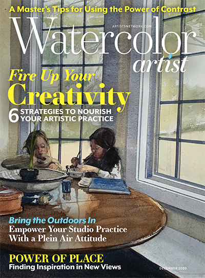 美国《Watercolor Artist》水彩画家杂志PDF电子版【2020年合集6期】