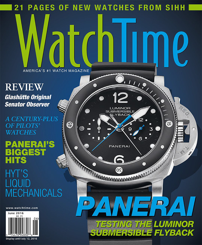 美国《WatchTime》手表杂志PDF电子版【2016年06月刊免费下载阅读】