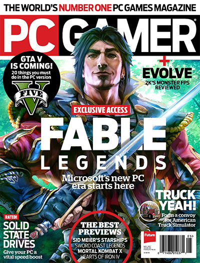 美国《PC Gamer》游戏玩家杂志PDF电子版【2015年合集13期】