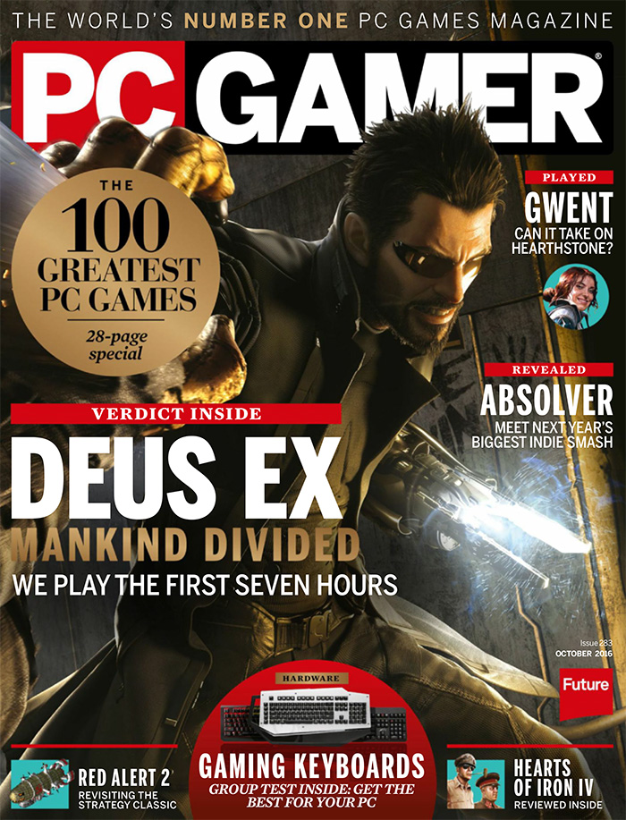 美国《PC Gamer》游戏玩家杂志PDF电子版【2016年10月刊免费下载阅读】
