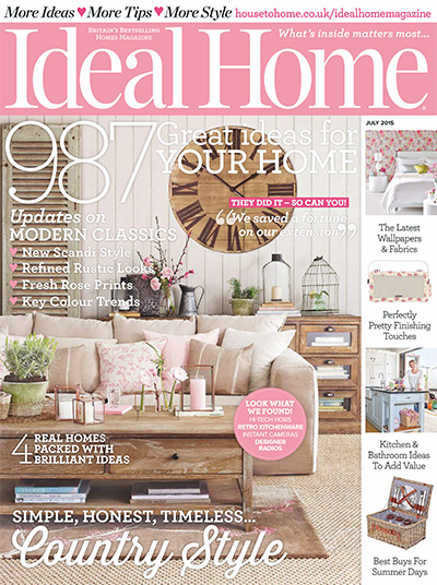 英国《Ideal Home》室内装饰杂志PDF电子版【2015年合集12期】