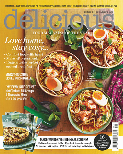 英国《Delicious》美食杂志PDF电子版【2018年合集12期】