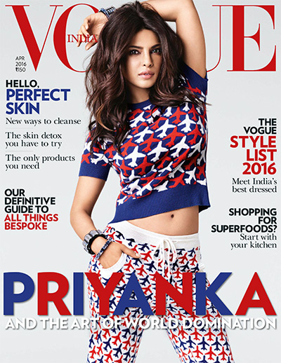 印度《Vogue》时尚杂志PDF电子版【2016年合集12期】