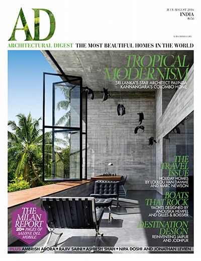 印度《Architectural Digest》建筑设计杂志PDF电子版【2016年合集7期】