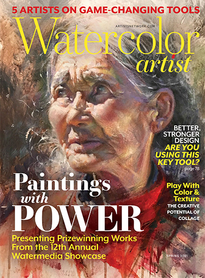 美国《Watercolor Artist》水彩画家杂志PDF电子版【2021年合集4期】