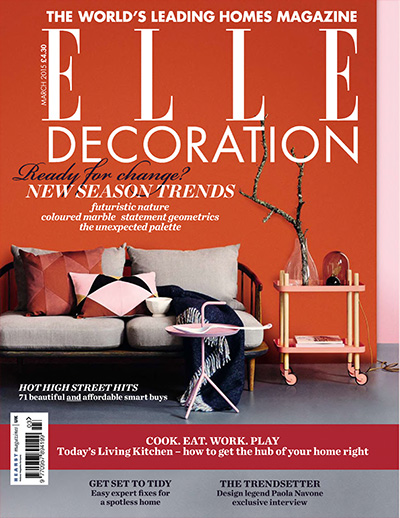 英国《Elle Decoration》家居装饰艺术杂志PDF电子版【2015年合集12期】