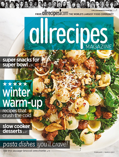 美国《Allrecipes》美食菜谱杂志PDF电子版【2017年合集6期】