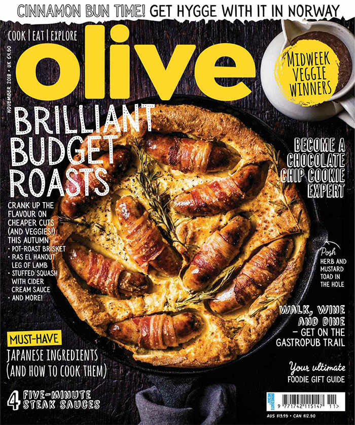 英国《Olive》美食杂志PDF电子版【2018年11月刊免费下载阅读】