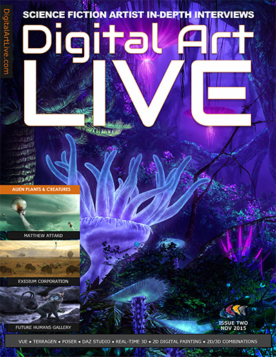 英国《Digital Art Live》科幻数字艺术杂志PDF电子版【2015年合集3期】