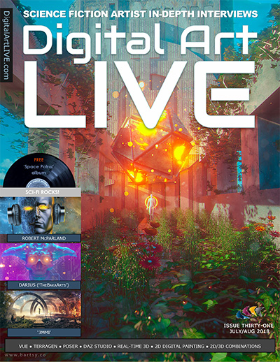 英国《Digital Art Live》科幻数字艺术杂志PDF电子版【2018年合集10期】