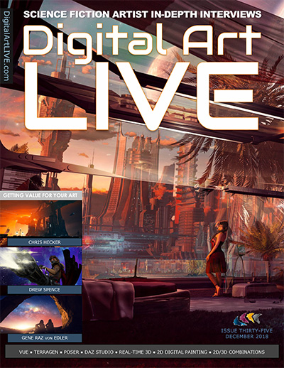 英国《Digital Art Live》科幻数字艺术杂志PDF电子版【2018年合集10期】
