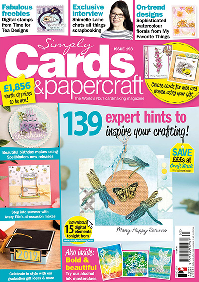英国《Simply Cards & Papercraft》纸艺杂志PDF电子版【2019年合集14期】