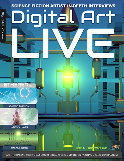 英国《Digital Art Live》科幻数字艺术杂志PDF电子版【2019年合集10期】