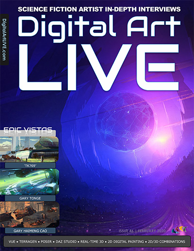 英国《Digital Art Live》科幻数字艺术杂志PDF电子版【2020年合集9期】