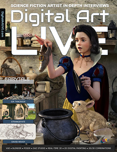 英国《Digital Art Live》科幻数字艺术杂志PDF电子版【2021年合集10期】