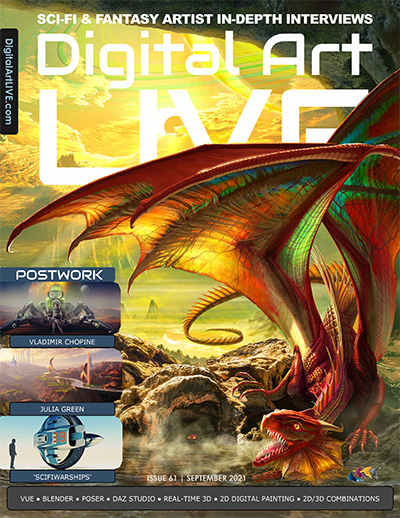 英国《Digital Art Live》科幻数字艺术杂志PDF电子版【2021年合集10期】